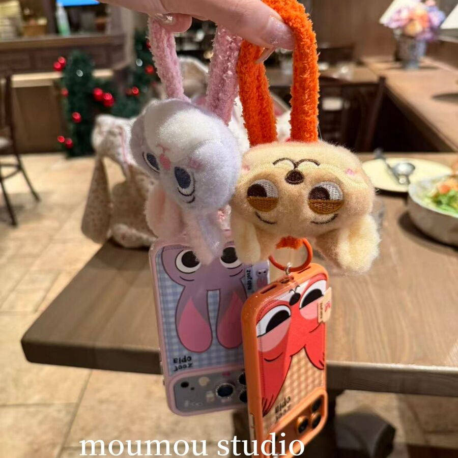 网红款可爱卡通Q版格纹朱迪尼克狐适用于苹果17promax手机壳16pro15防摔