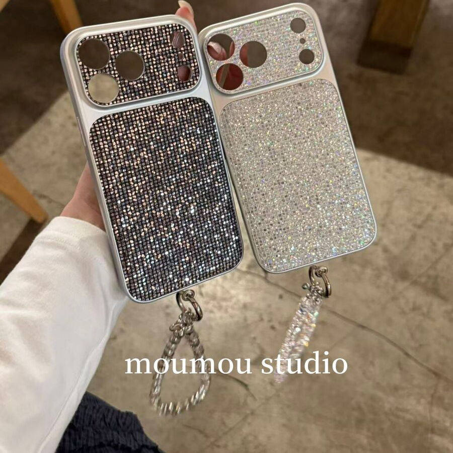 网红款高级感创意爆闪钻石适用于苹果17promax手机壳16pro15防摔少女心