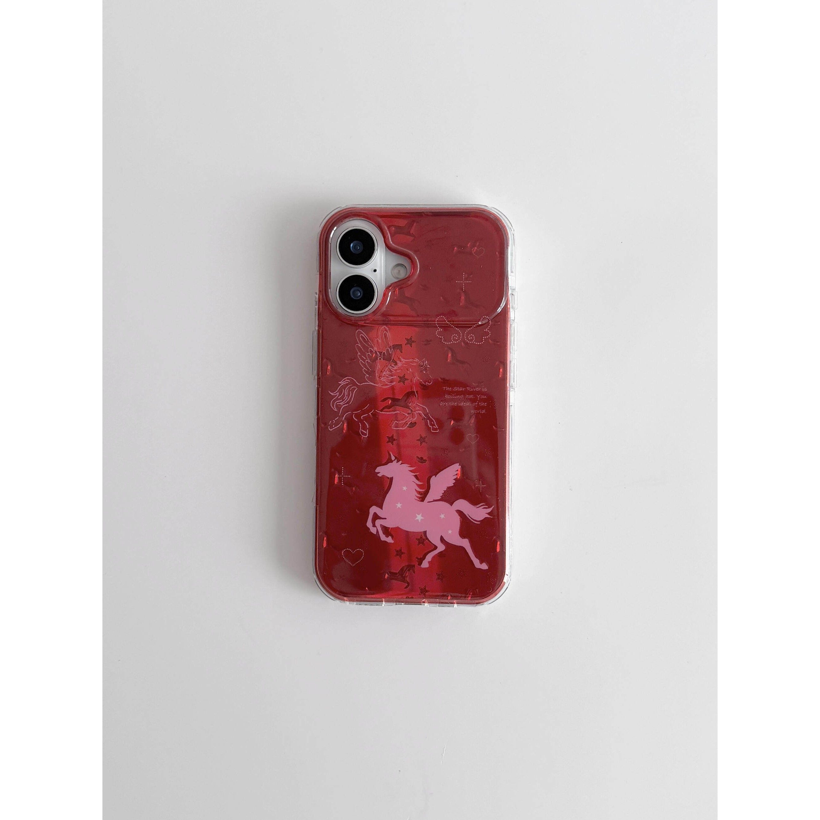 适用软萌治愈新年小飞马苹果17/16/15Promax手机壳 · 苹果17promax