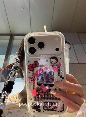 甜酷个性卡通黑色猫咪适用于17pro/16promax手机壳苹果15/14/13 · 15pro 单壳