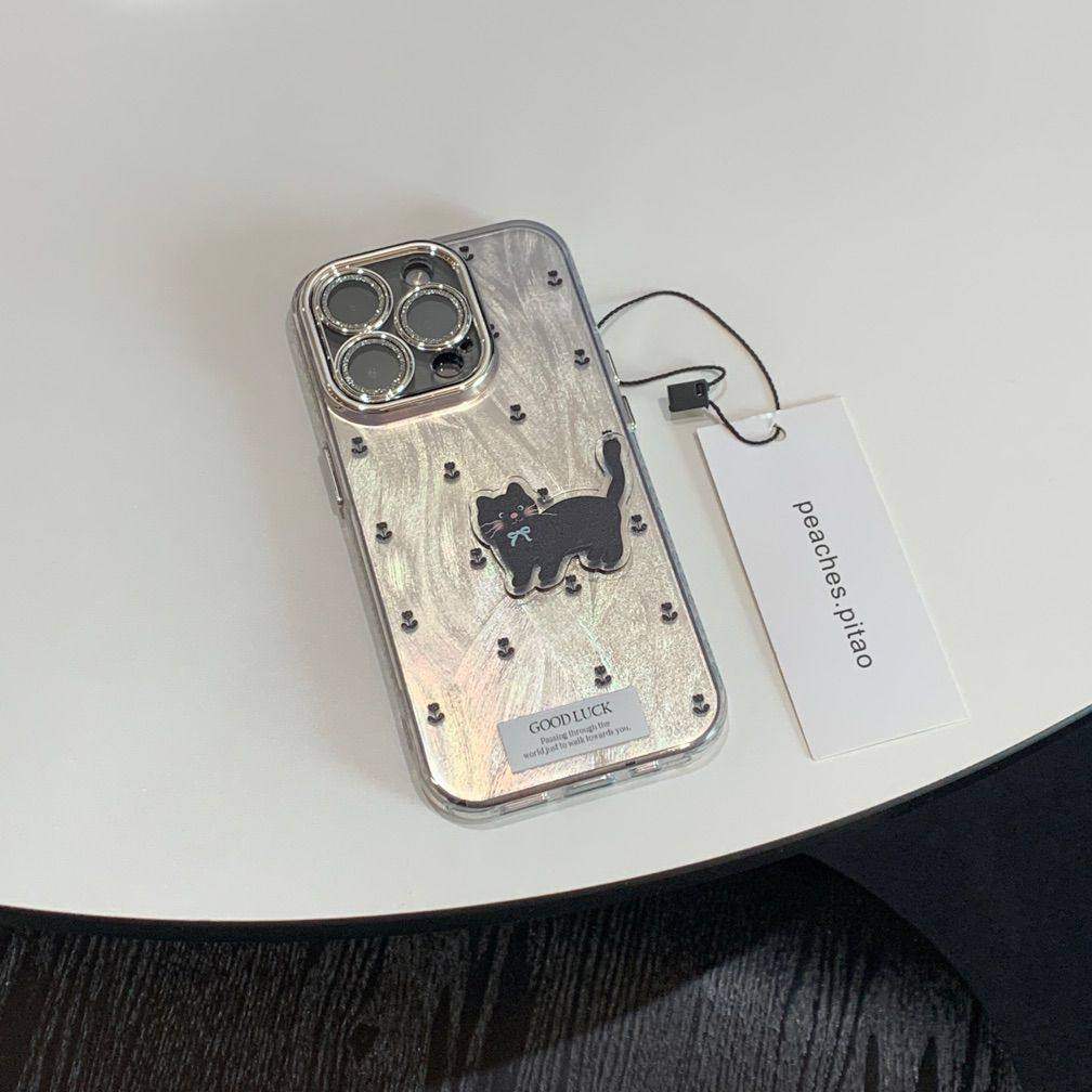 小众ins满屏郁金香小猫猫［自带闪粉镜头膜］ · 适用于苹果17promax手机壳满屏郁金香［单壳］ 13pro