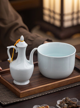 仿古陶瓷酒壶中式分酒器温酒壶