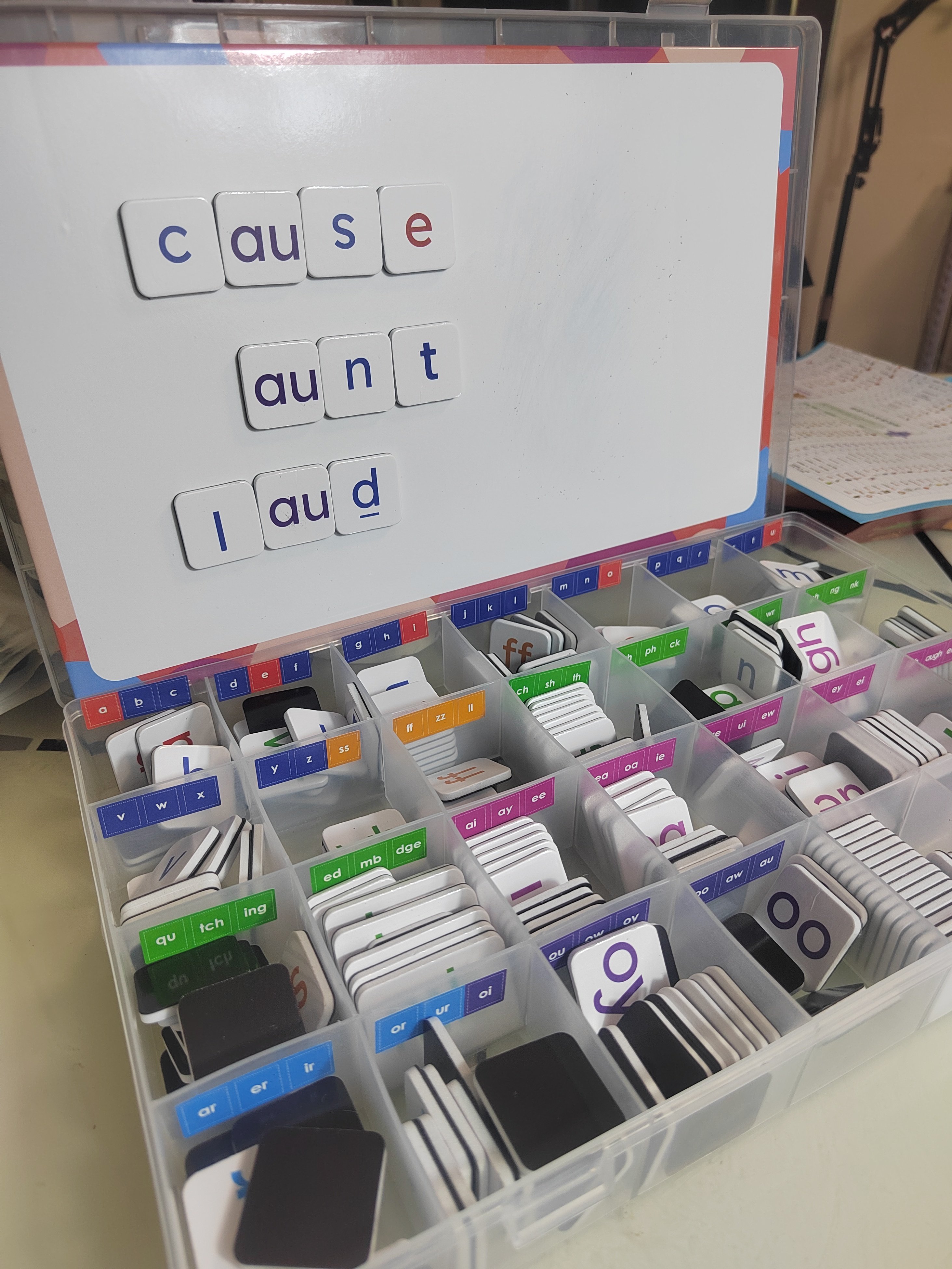 英文字母磁力英语儿童自然拼读卡片磁铁教具磁性冰箱益智小学早教