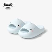 情侣厚底居家鞋 小萌鲨可爱小鲨鱼凉拖鞋 多巴胺女室内情侣夏季 男