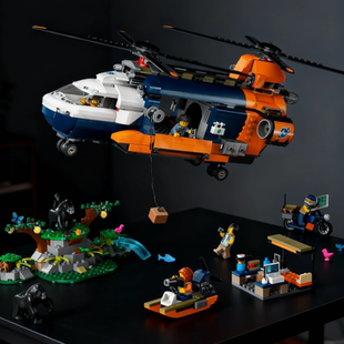 乐门高砖版CITY城市消防船飞机机场高速列车拼装积木12岁以上男孩