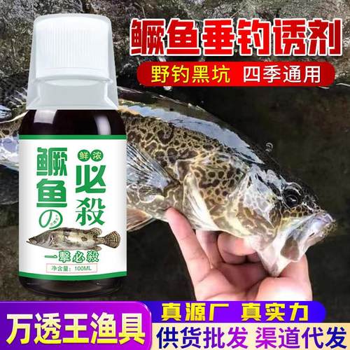 抖音同款战鳜鱼必杀诱鳜灵钓鱼小药路亚台钓假饵窝料诱鱼开口剂野