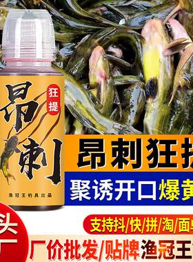 抖音同款昂刺狂提战黄颡桑昂公皇骨姑鱼钓鱼小药水鲫鲤野钓鱼饵料