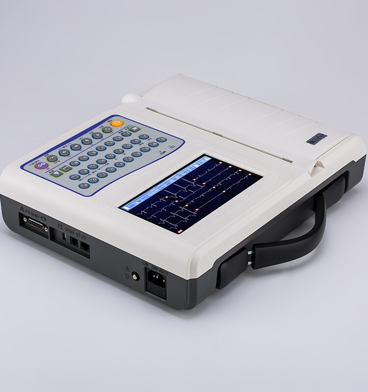 广州三锐心电图机医用ECG-3312 12导联自动分析诊断便携式检测仪