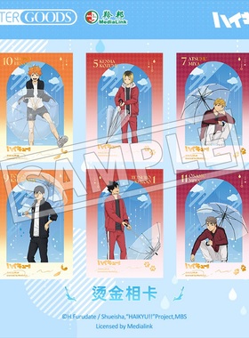 LOFTER排球少年官谷【等天晴系列】烫金UV相卡拍立得 日向翔阳