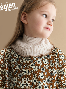 法国Collegien儿童脖套护颈秋冬美利奴羊毛防寒保暖女童宝宝围脖