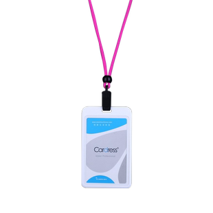 卡德仕cardress严丝合缝工作牌卡套带卡夹扣圆绳挂绳可定制印字会议工作证挂牌员工牌工厂牌证件卡胸牌胸卡套