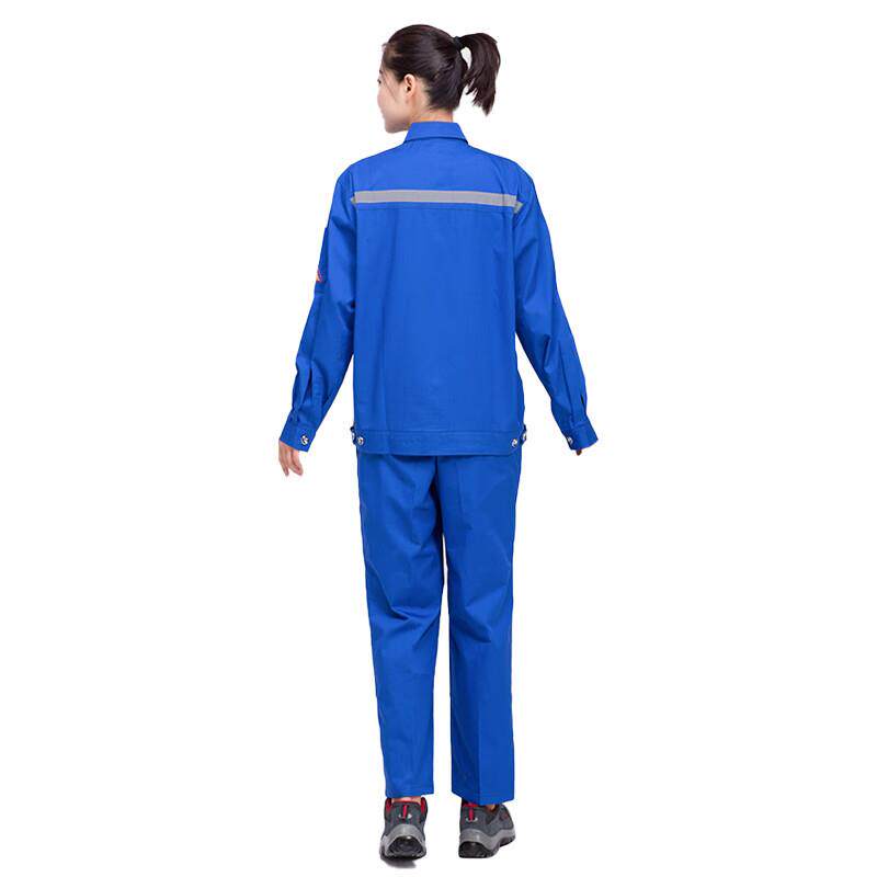 佰益CVC静电格防静电工作服夏季长袖半袖透气耐穿化工电子医药燃