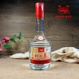 甘肃老字号厂家酿造酒崆峒白酒45度新品柳湖春500ml光瓶无包装