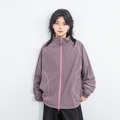 山系户外立领拼色短款休闲夹克