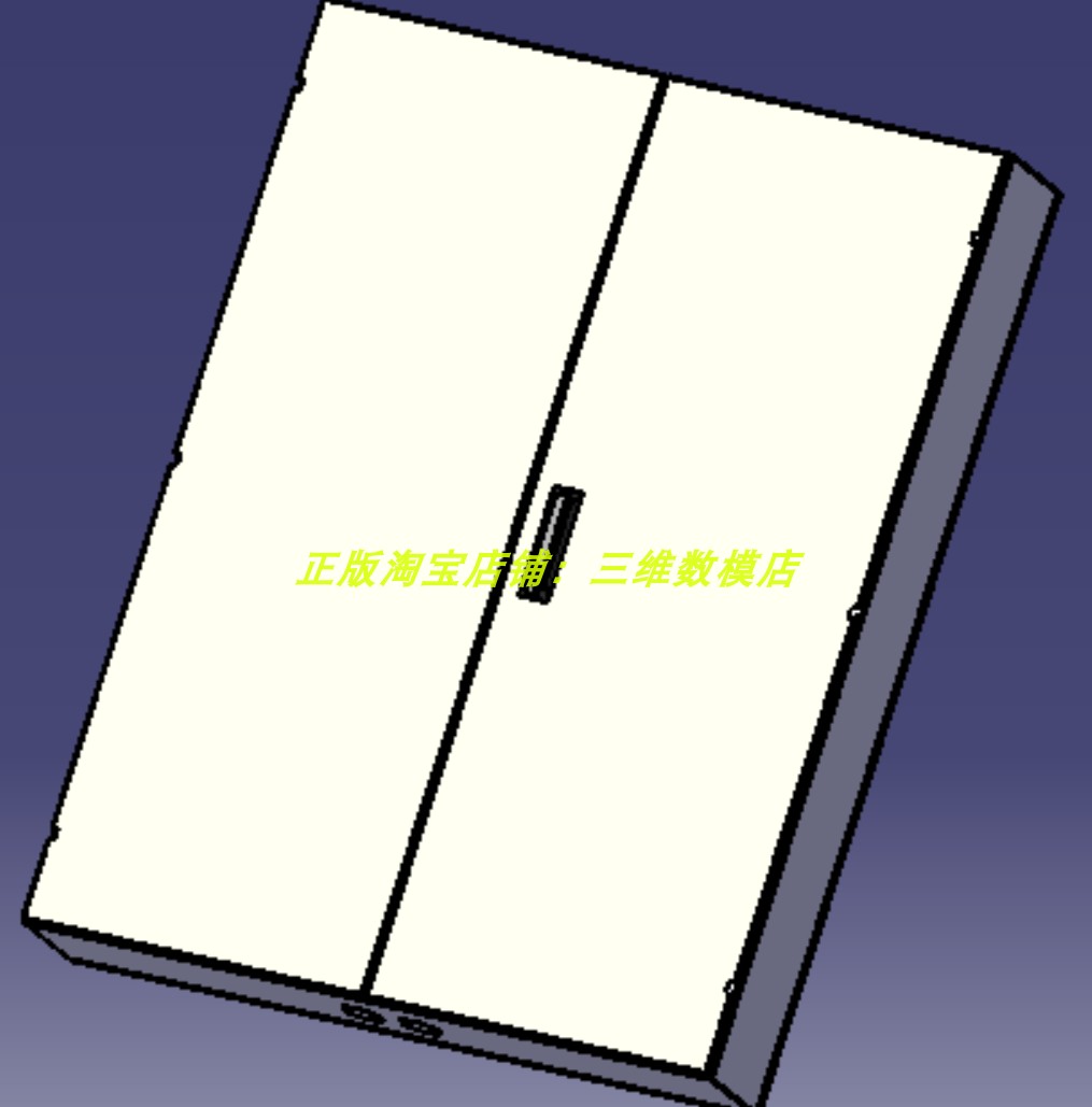 电气箱电器箱体电表箱子catia含参盒子建模步骤 3d三维几何数模型