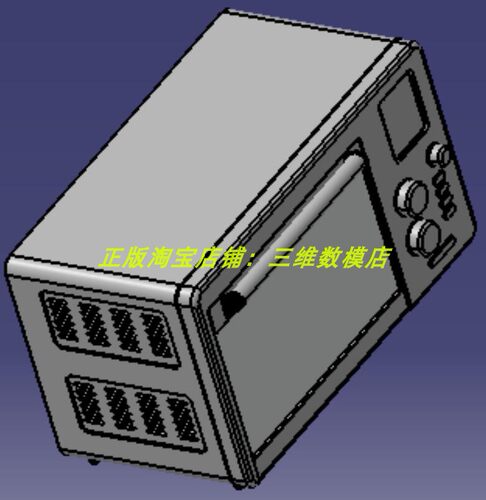 电烤箱 对流烘箱光波炉 实体外观结构 3D三维几何模型数模建模stp