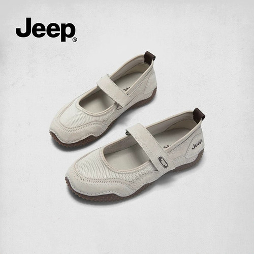 jeep平底玛丽珍鞋女夏季
