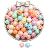 Акриловое украшение-шарик, диаметр 12мм, 12mm, 2mm, 30 шт