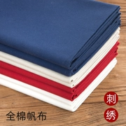Vải thêu vải cotton thêu vải tự làm khăn trải bàn vải nền khâu chéo đặc biệt thủ công cotton lanh - Vải vải tự làm