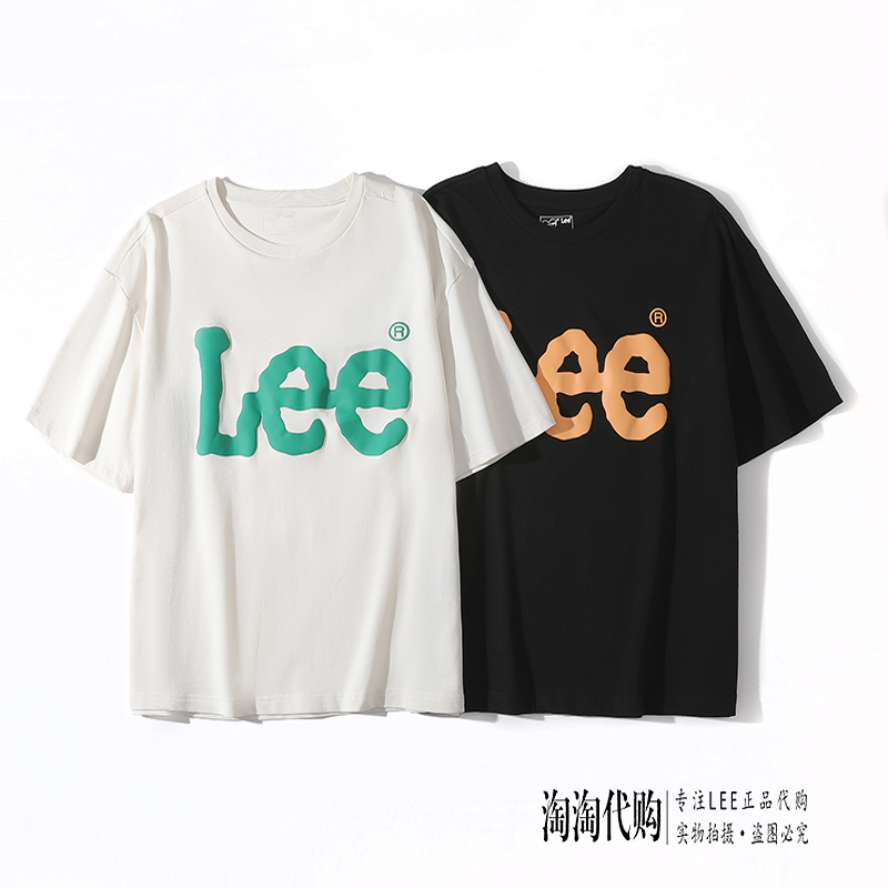 Lee短袖T恤夏季新品情侣同款纯棉