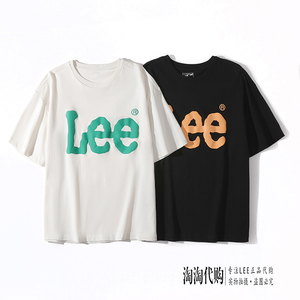 Lee短袖T恤夏季新品情侣同款纯棉