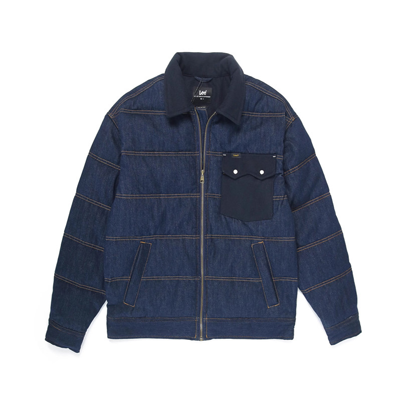 Lee牛仔羽绒服专柜正品图片