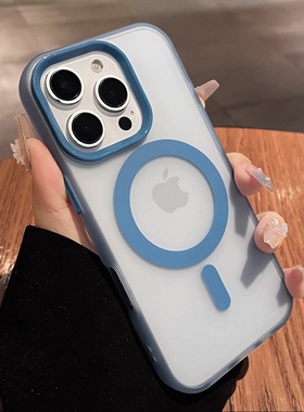 ins新款果冻肤感磁吸天蓝色适用于vivoX200Pro手机壳硅胶19Pro大孔明星同款X200promini网红防摔y200pro保护