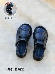 学生公主鞋校园黑色皮鞋软底防滑