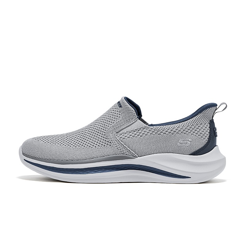 Skechers斯凯奇男鞋一脚蹬轻盈网布透气舒适运动休闲健步鞋211085