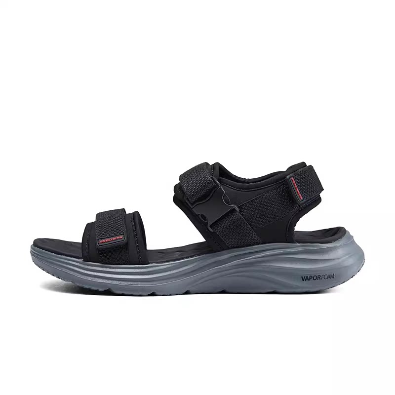 Skechers斯凯奇男士春夏运动风时尚百搭舒适轻便搭扣凉鞋232899