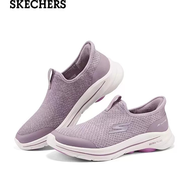 Skechers[GOWALK8]闪穿健步鞋 斯凯奇女士秋冬季加绒健步鞋125933