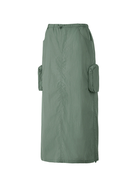 Skechers斯凯奇夏女工装半身裙防晒休闲运动裙轻薄直筒裙P125W125