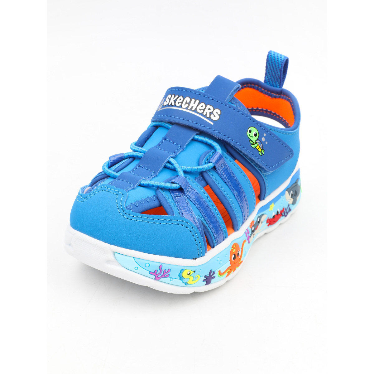 Skechers斯凯奇男孩夏季日常童趣小童款清凉休闲包头凉鞋407041N