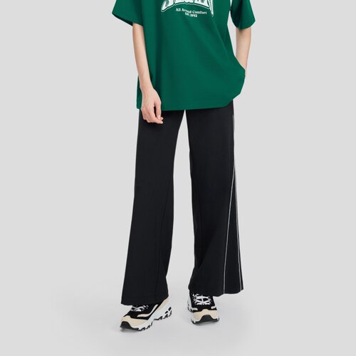 Skechers斯凯奇2025新款女士梭织吸湿速干休闲阔腿长裤L225W080