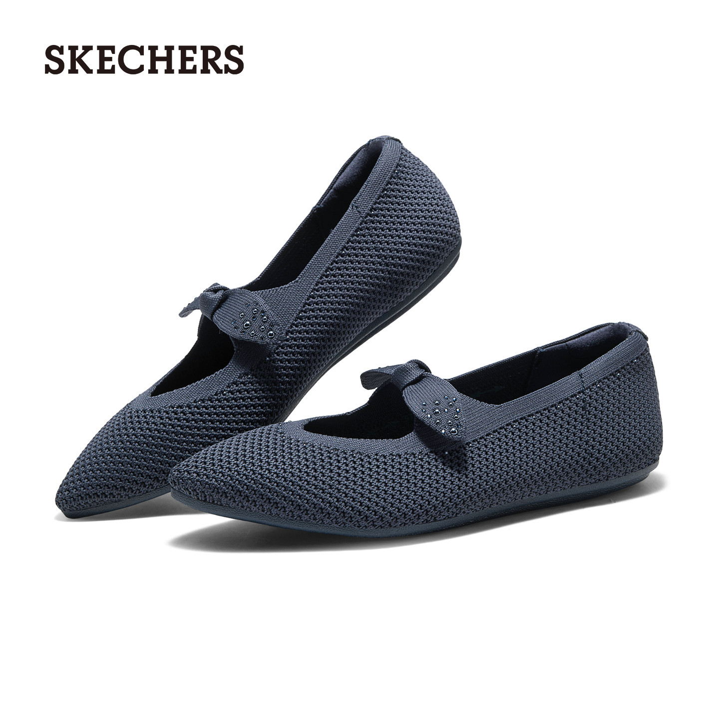 SKECHERS透气尖头玛丽珍