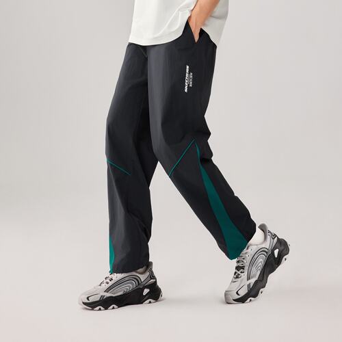 Skechers斯凯奇2026新款成毅同款男女款休闲宽松梭织长裤L226U018