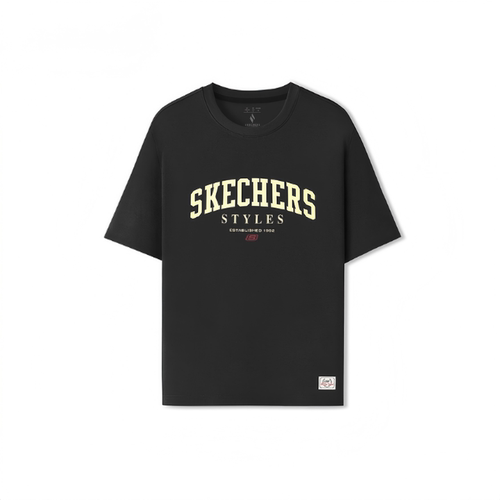 Skechers斯凯奇2026新款春夏季男士宽松休闲针织短袖T恤L226M058