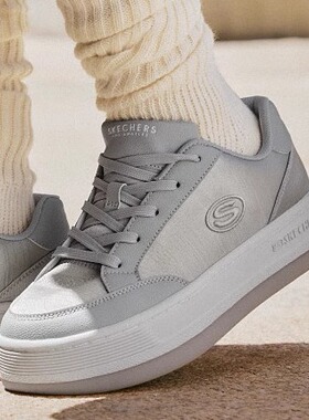 斯凯奇春季女鞋板鞋时尚百搭休闲鞋厚底帆布鞋舒适平底鞋177770