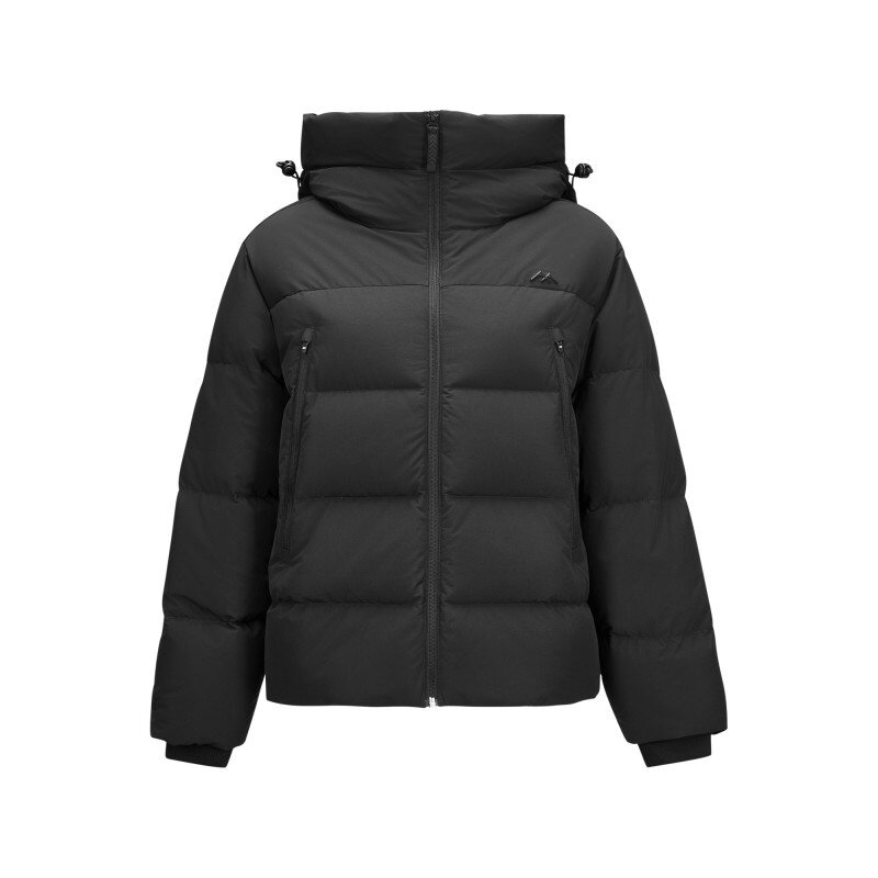 Skechers斯凯奇2024冬季女士连帽短款羽绒服保暖外套L424W001