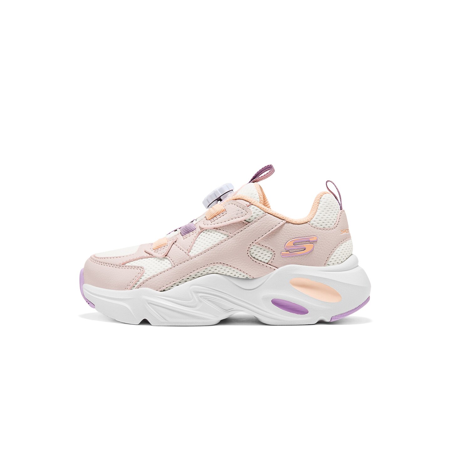 Skechers斯凯奇2025新款女孩轻质运动休闲旋转钮老爹鞋319090L