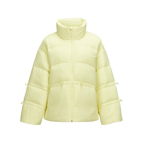 Skechers斯凯奇秋冬新款女士休闲梭织短款连帽羽绒服外套P424W234