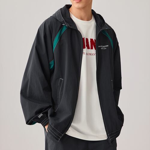 Skechers斯凯奇2026新款成毅同款男女款秋冬梭织连帽外套L226U012