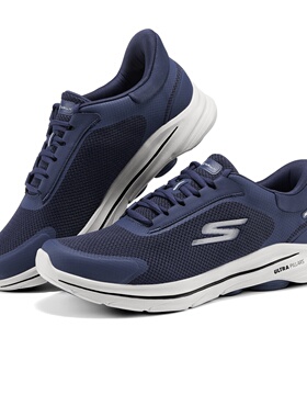 Skechers斯凯奇25新款男士GO WALK 8一脚蹬舒适闪穿健步鞋216776