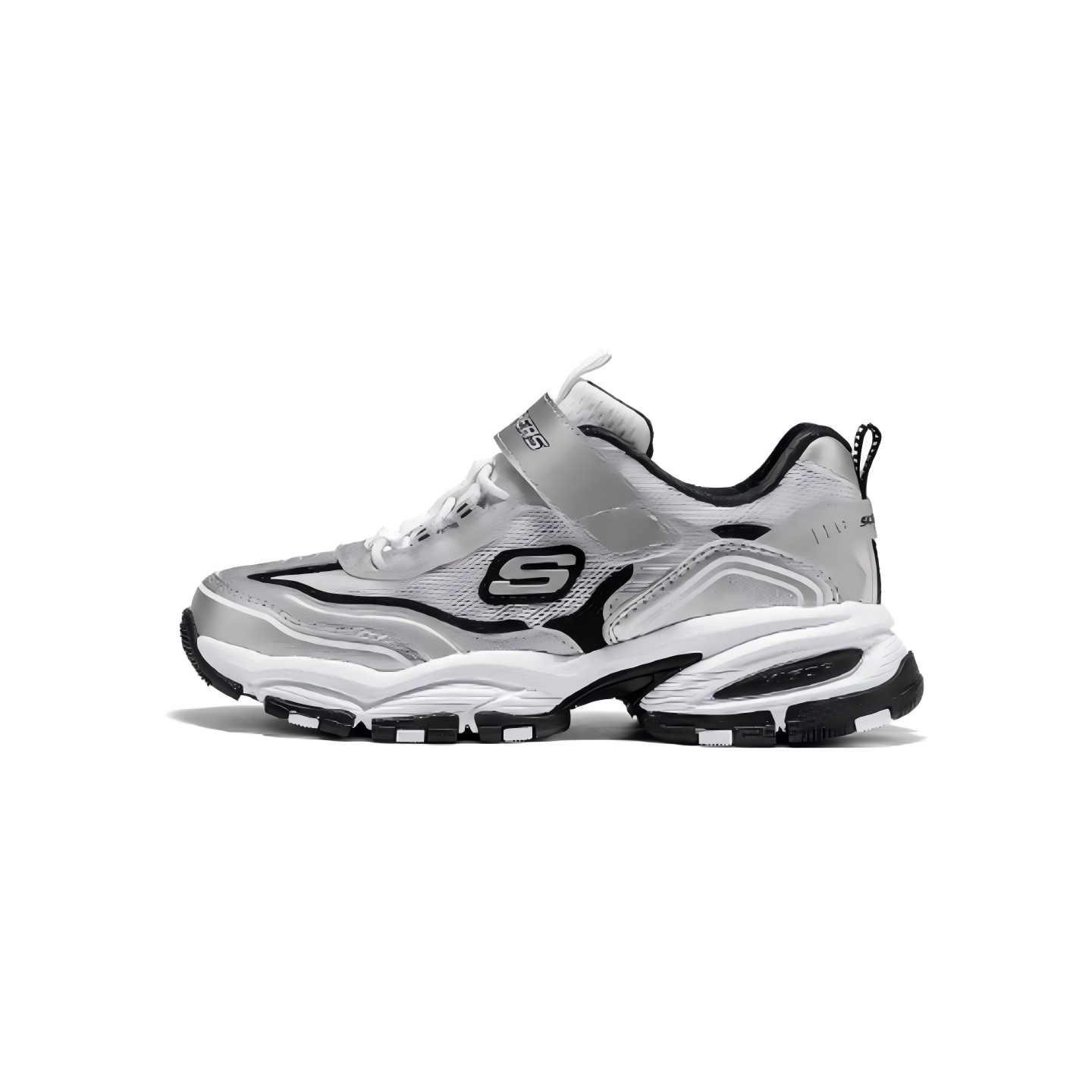 Skechers斯凯奇2026新款男童舒适修休闲百搭魔术贴老爹鞋417109L
