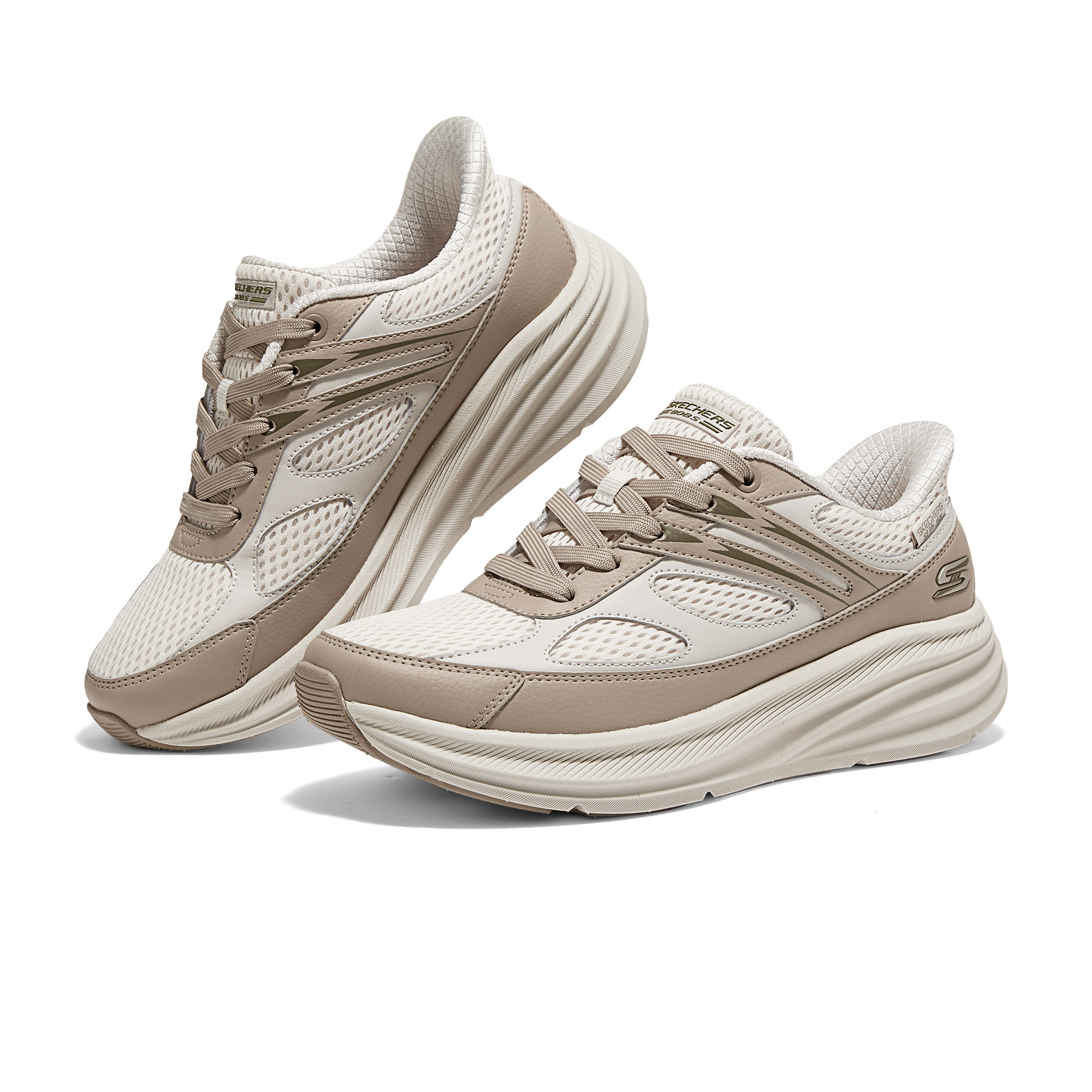 Skechers斯凯奇2025新款女士轻质舒适时尚百搭绑带运动鞋117757