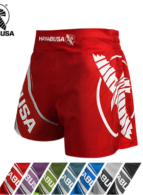 HAYABUSA 隼拳击短裤超轻男女mma格斗散打泰拳踢拳训练比赛短裤
