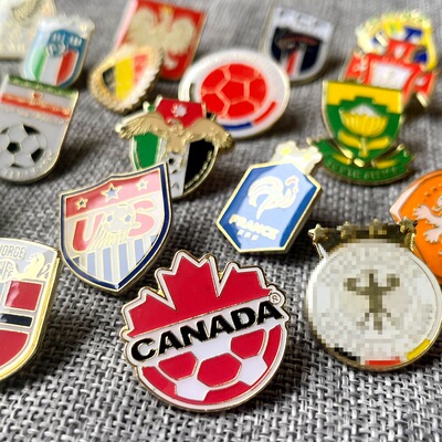 26年德国法国西班牙荷兰英格兰世界杯球迷纪念品礼品徽章纪念章
