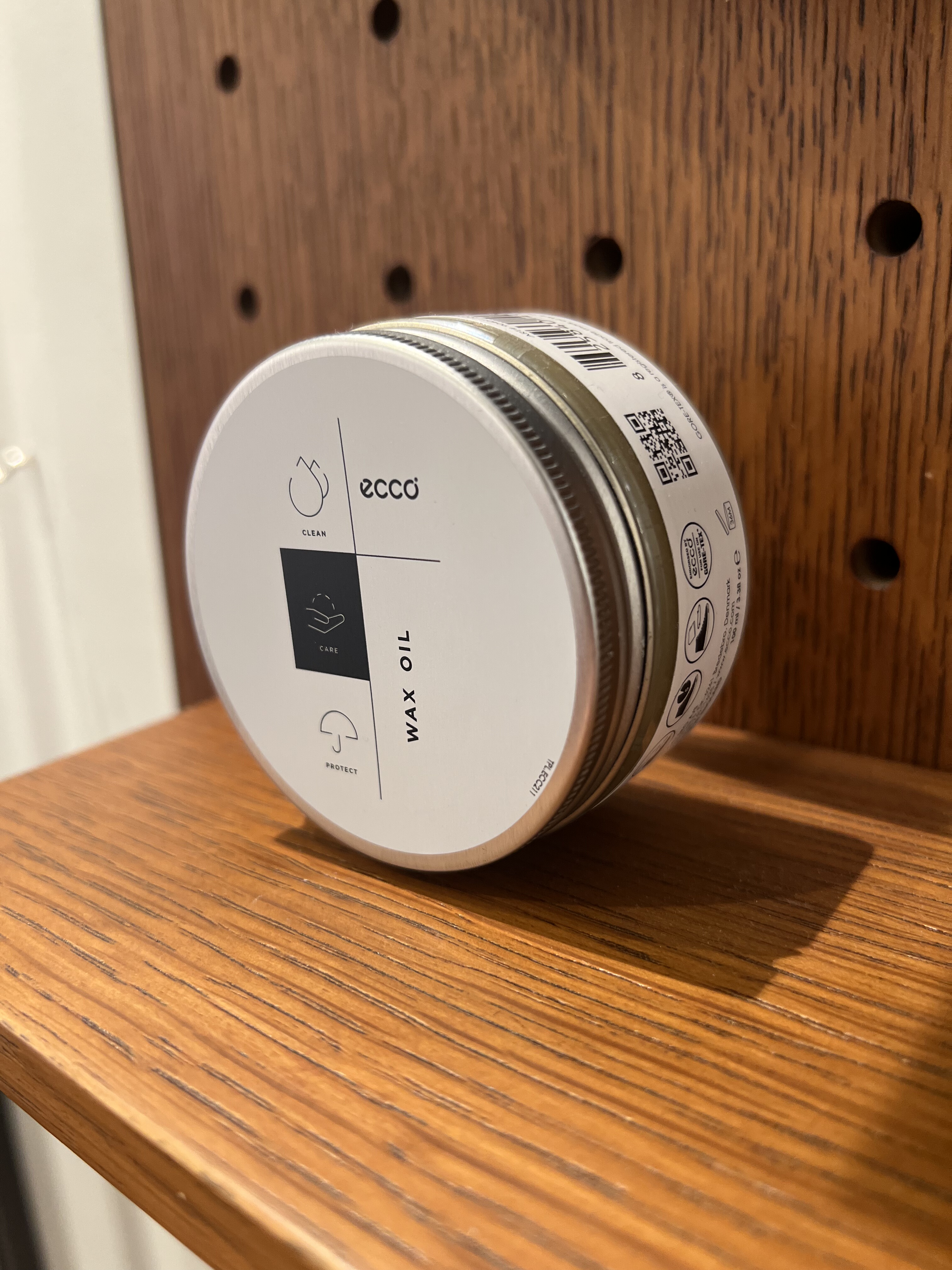 ECCO爱步无色鞋蜡牦牛皮户外鞋高尔夫专用护理抛光9040112 100ml