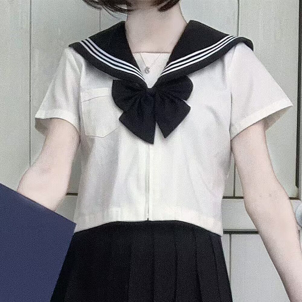 日系学生装关西襟百褶裙jk制服