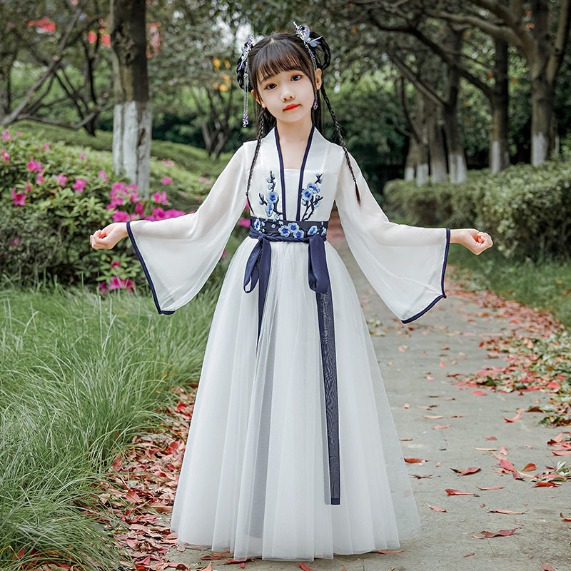 女童夏季超仙轻纱汉服襦裙